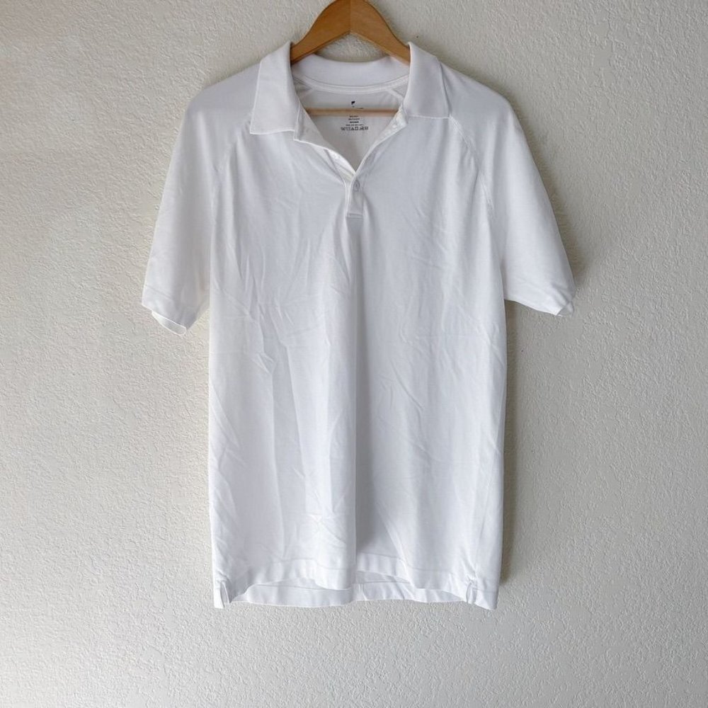 Fabletics Men's White Golf Workout Shirt Size M
